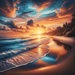 Calm Beach Sunset Diamonded Painting Kits