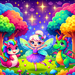 Playful Fairy Tale Scene Diamond Painting