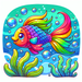 Brightly Colored Fish Paint By Color