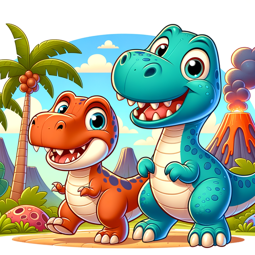 Adventure With Dino Friends Diamond Painting