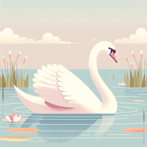 Serene Swan's Lake Elegance Diamond Painting
