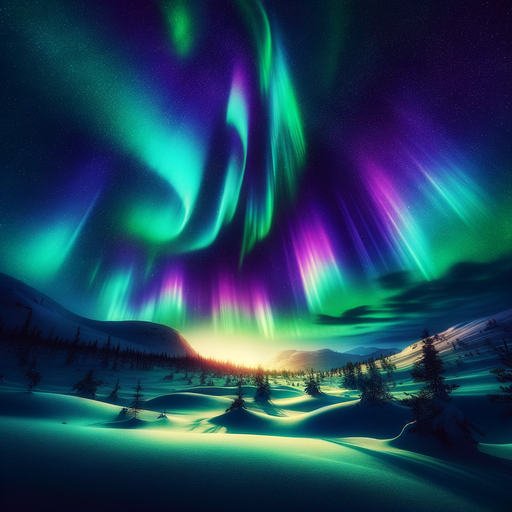 Magical Northern Lights Paint By Diamonds Art