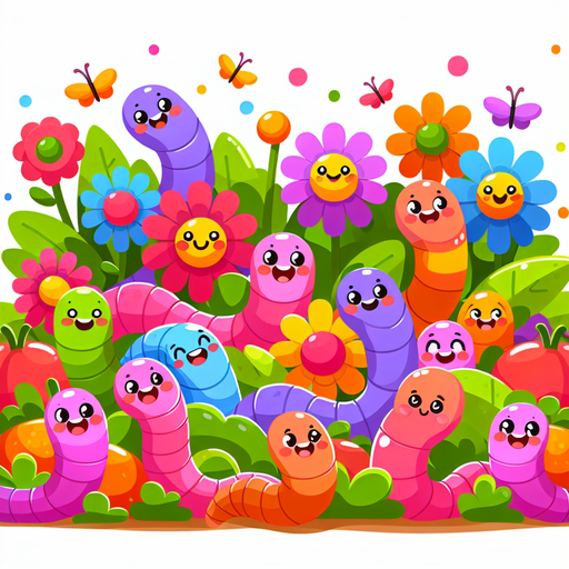 Wacky Worms Paint By Color