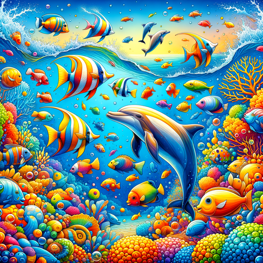 Delightful Underwater Adventure Paint By Color