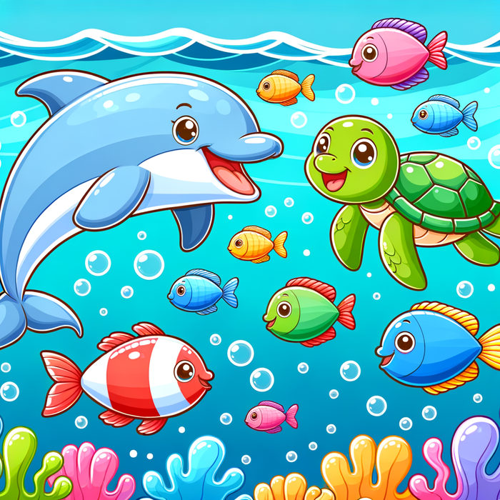 Ocean Friends Paint By Diamonds Kits