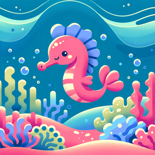 Bubbly Sea Horse Paint By Diamonds Kits