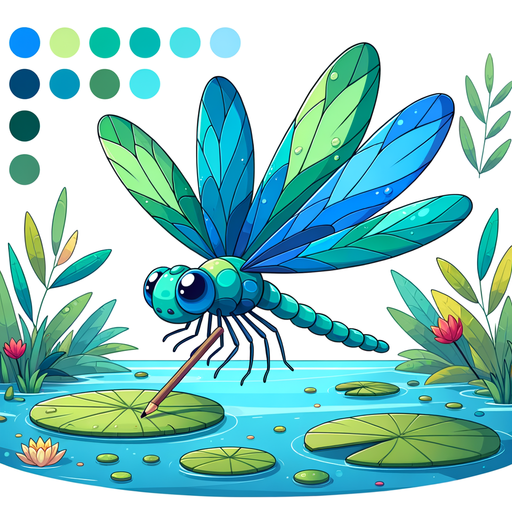 Dancing Dragonfly Paint By Color