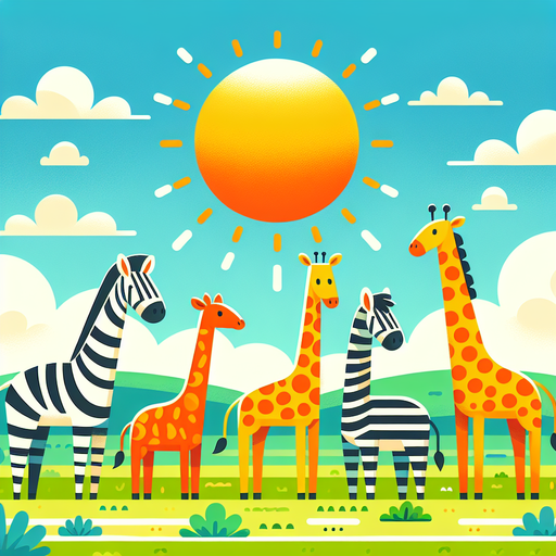 Sunny Savannah Safari Paint By Diamonds Kits