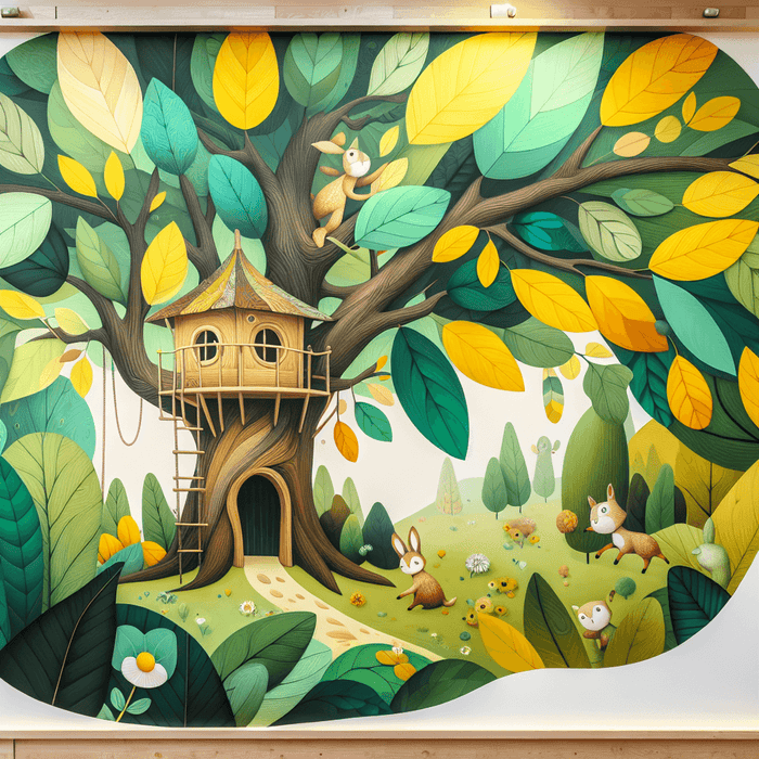 Joyful Treehouse Adventure Paint By Color