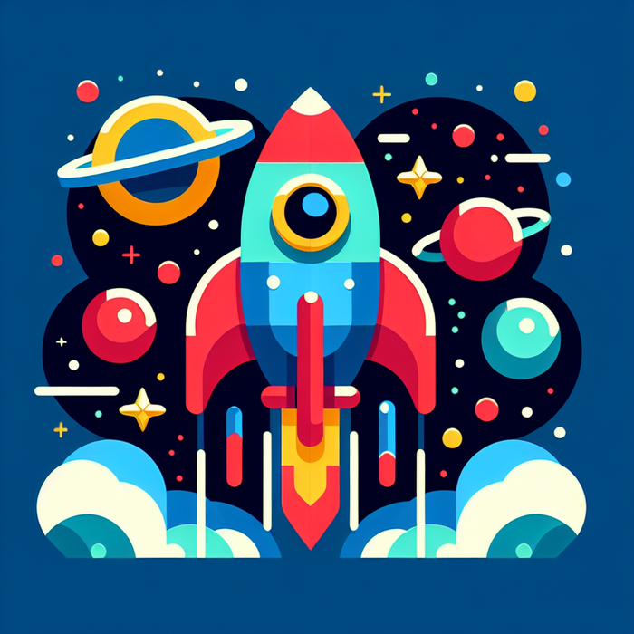 Space Explorer Rocket Paint By Color