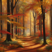 Serene Autumn Forest Diamond Painting