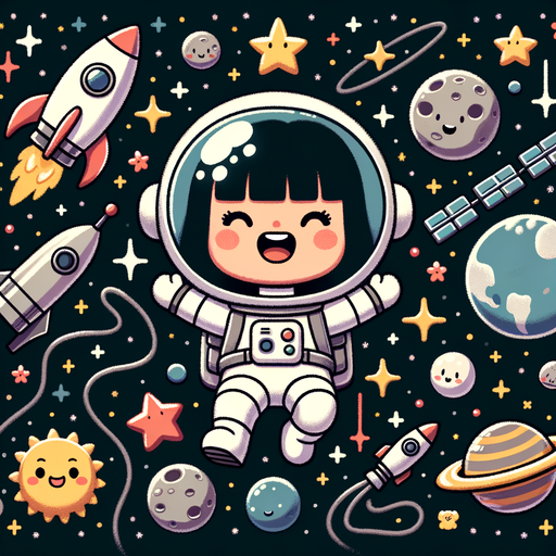 Galactic Explorer Astronaut Painting By Diamonds Kit