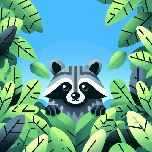 Rainforest Raccoon Surprise Painting Diamond Kit