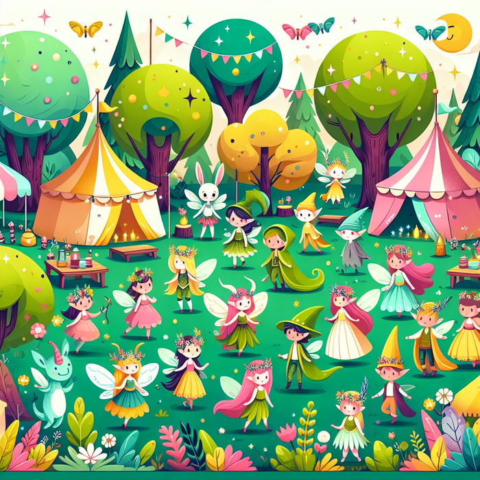 Fantasy Forest Festival Paint By Diamonds Art