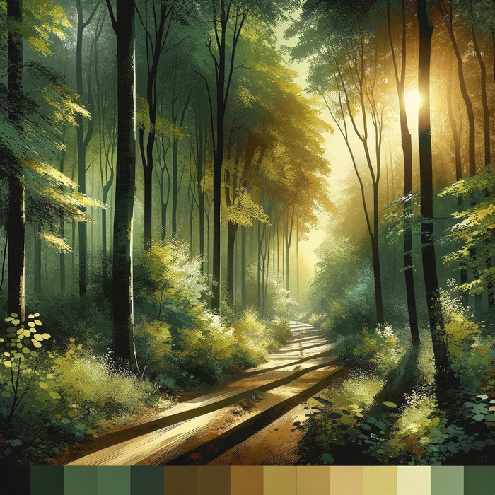 Mysterious Forest Path Paint By Diamond