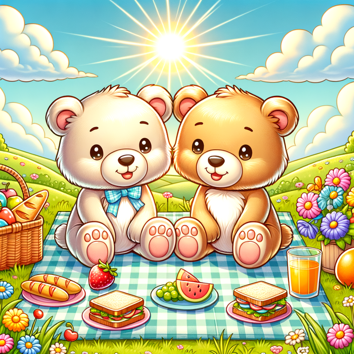 Cuddly Bear Picnic Paint By Diamonds