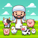 Friendly Farmer And Animals Paint By Diamond
