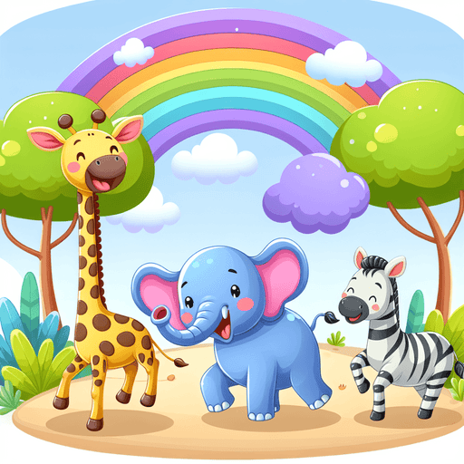 Rainbow Safari Expedition Diamond Painting