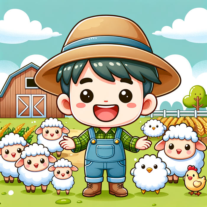 Little Farmer Paint By Diamond