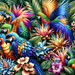 Tropical Paradise Birds Paint By Diamond