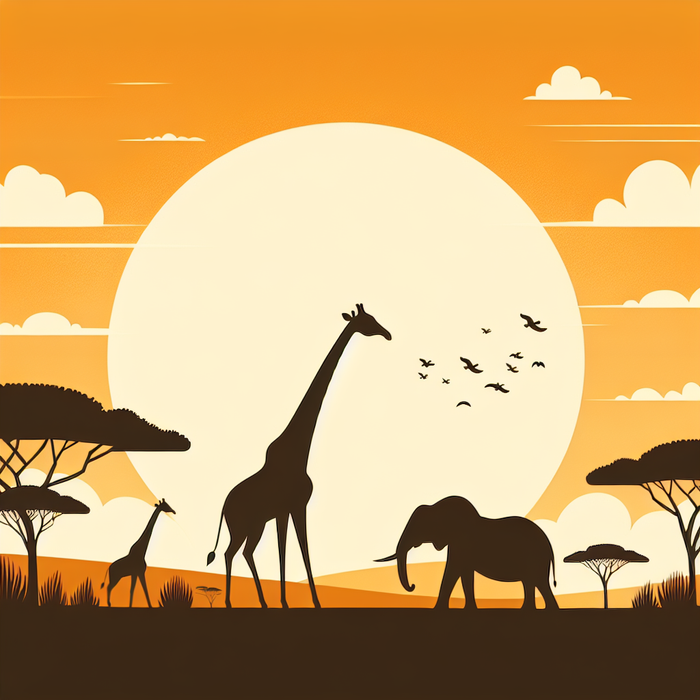 Sunset Savannah Serenade Paint By Diamonds Art
