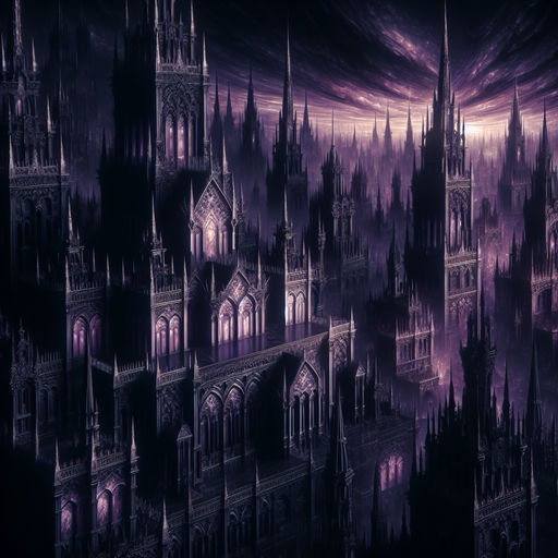 Gothic Night Silhouette Diamond Painting