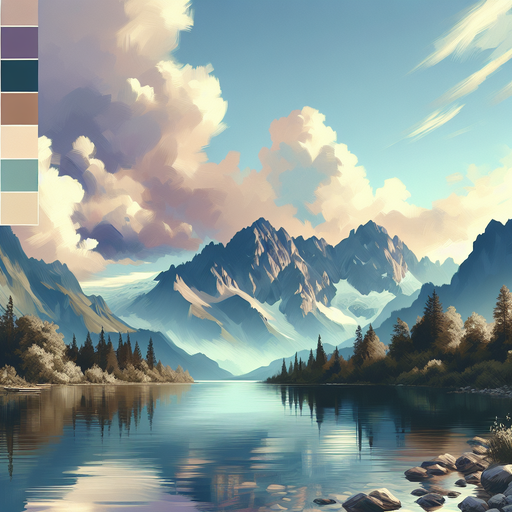 Mountain Lake Reflection Diamonded Painting Kits