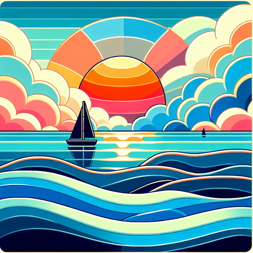 Ocean Sunset Scene Paint By Diamond