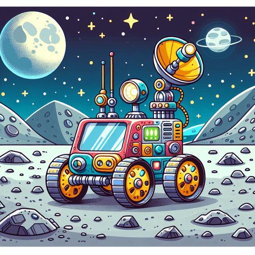 Lunar Rover Expedition Painting By Diamonds Kit