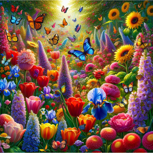Vibrant Garden Festival Diamonded Painting Kits