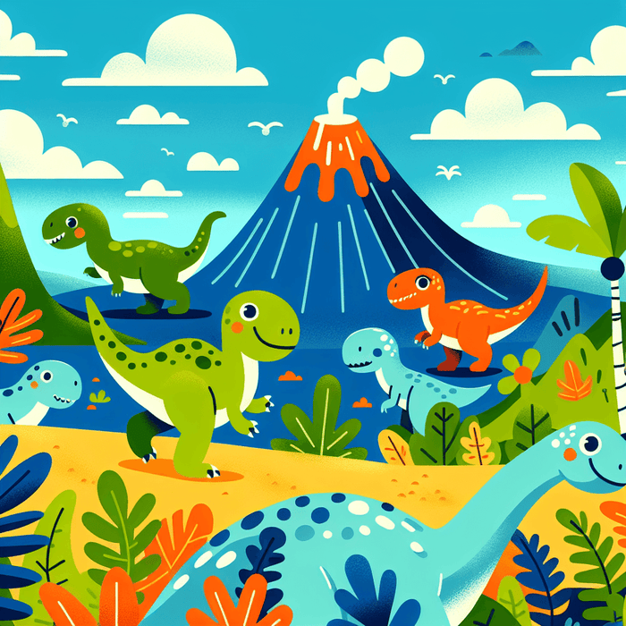 Dinosaur Discovery Zone Paint By Diamonds Art