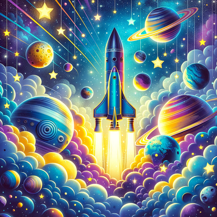 Whimsical Space Odyssey Paint By Diamonds Kits