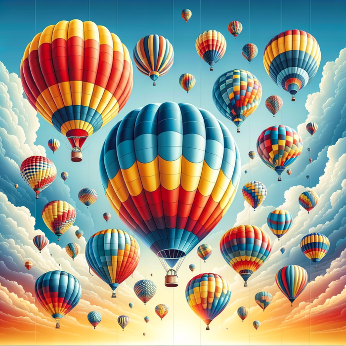 Artistic Balloon Festival Paint By Diamonds Kits