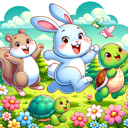 Bouncing Bunny And Friends Paint By Diamonds