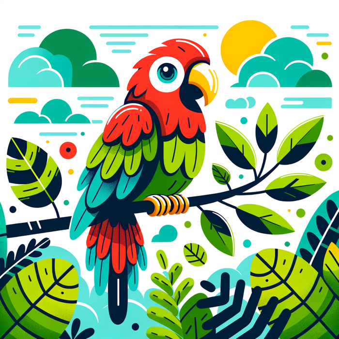 Playful Parrot DIY Paint By Diamonds