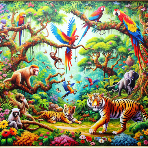 Daring Jungle Adventure Diamonded Painting Kits