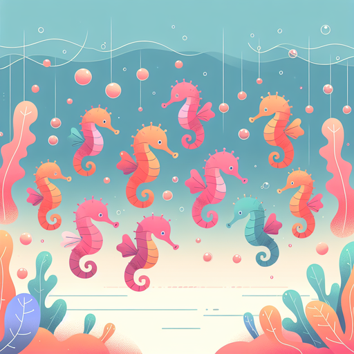 Seahorse Symphony DIY Paint By Diamonds