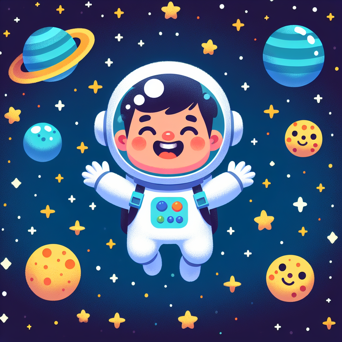 Starry Night Astronaut Adventure Paint By Diamonds Kits