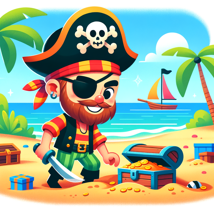 Pirate Treasure Hunt Paint By Diamonds Art