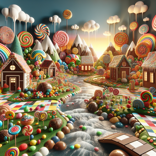 Sweet Candyland Adventure Paint By Diamonds Kits