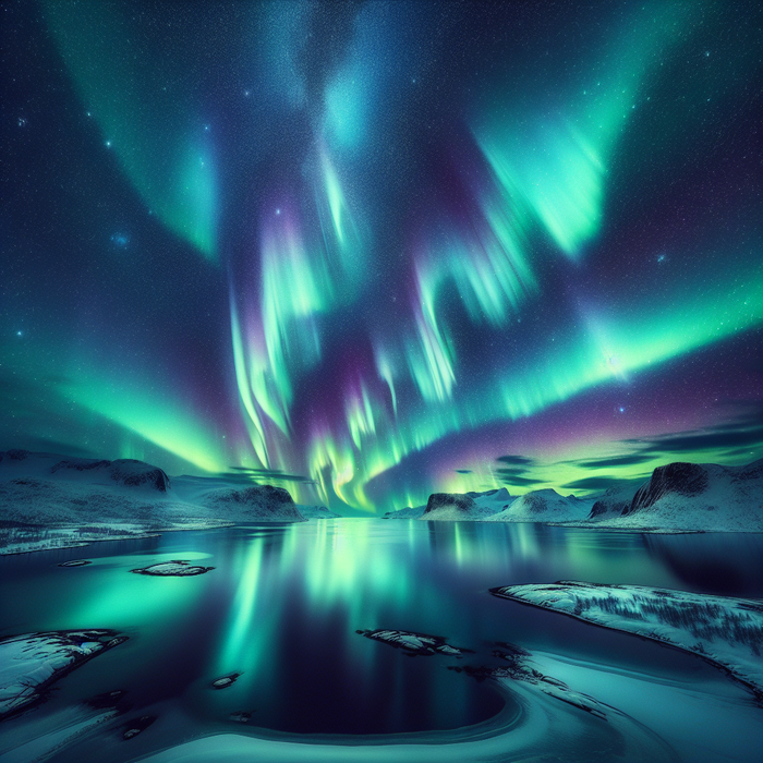 Majestic Nordic Aurora Paint By Diamonds Kits