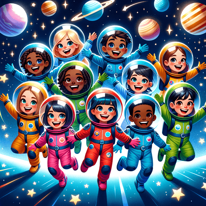 Exciting Space Explorers Paint By Diamonds Art