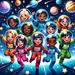 Exciting Space Explorers Paint By Diamonds Art