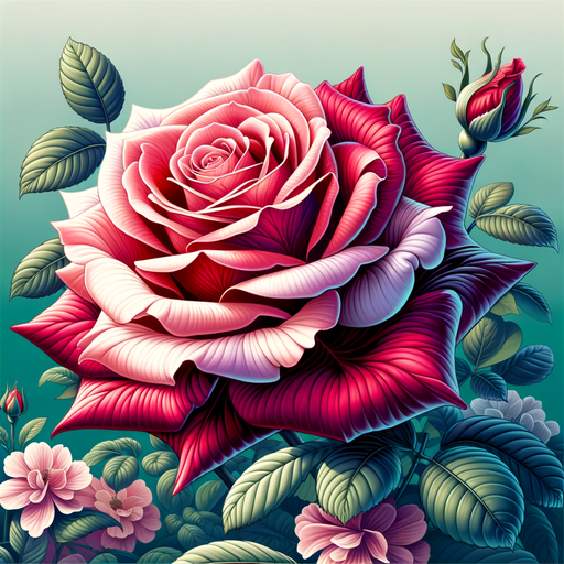 Enchanted Rose Blossom Diamond Painting