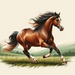 Lovely Horse Gallop Paint By Color