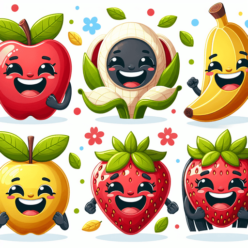 Funny Fruit Characters Paint By Diamonds Art