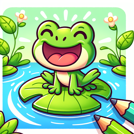 Giggle The Frog Paint By Color