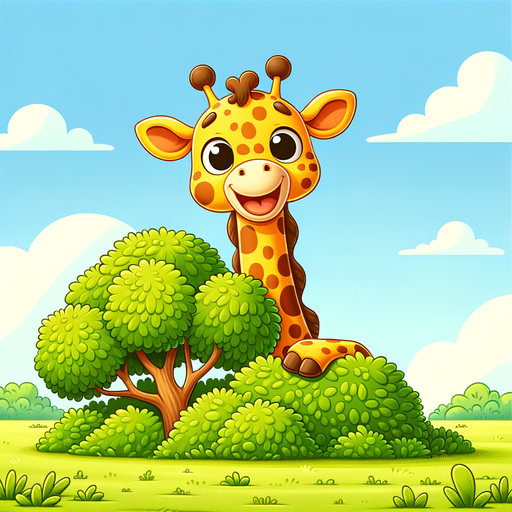 Playful Giraffe Diamond Painting