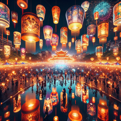 Taiwan Lantern Festival - Taipei Painting Diamond Kit