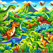 Dinosaur Discoveries DIY Paint By Diamonds